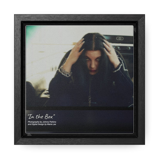 "In the Box" on Canvas in a Square Frame 6"x6"