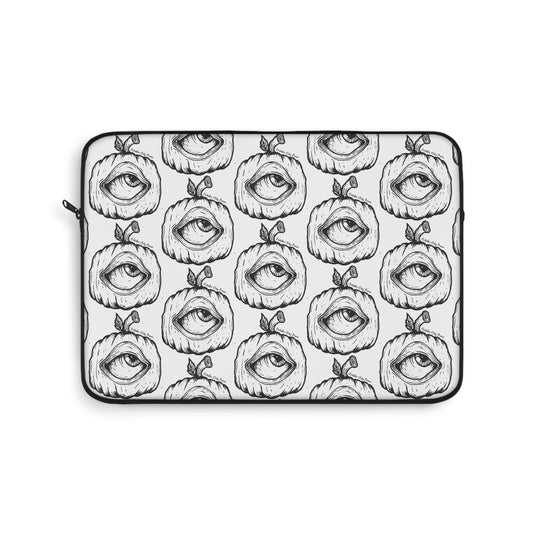 October City Press logo Laptop Sleeve (white)