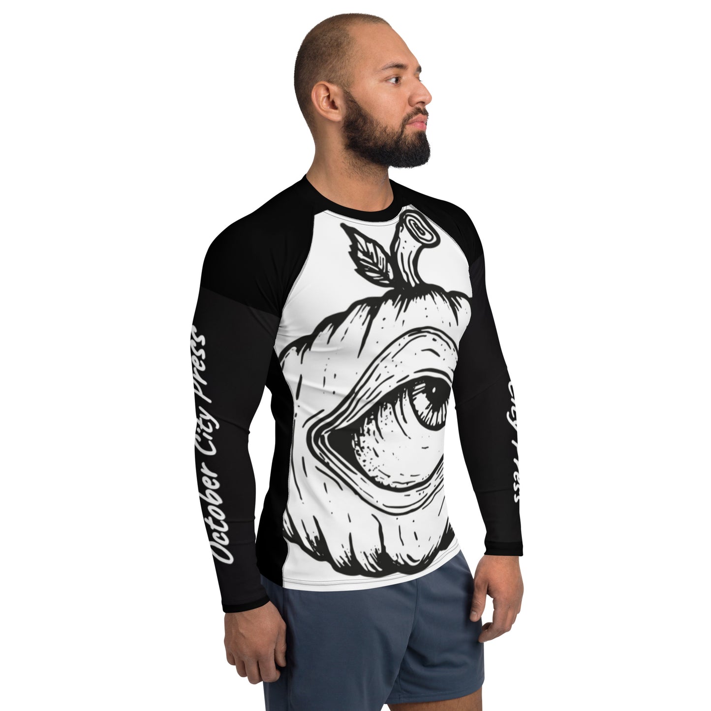 October City Press logo Men's Rash Guard T-shirt
