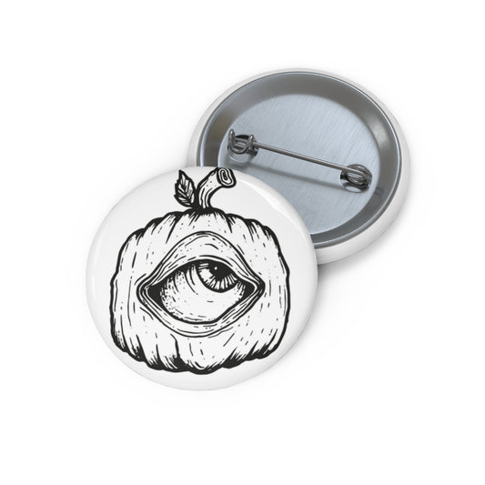 OCP pumpkin eye logo White Pin
