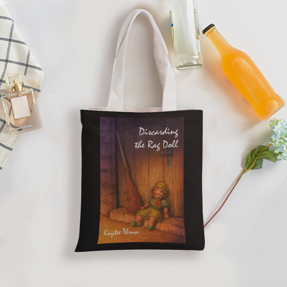 Discarding the Rag Doll Canvas Tote